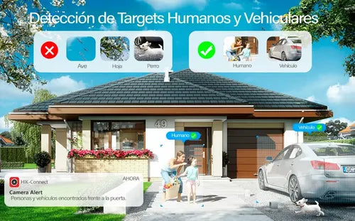 Camara Minibala Hikvision Smart Hybrid Light 3k Colorvu Ip67 Blanco