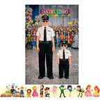 Disfraz Traje Piloto Cuentos Infantiles Dia Del Libro Niños Blanco