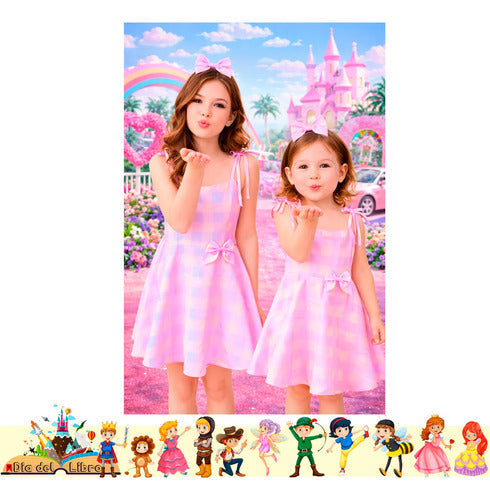 Disfraz Barbie Cuentos Infantiles Dia Del Libro Halloween Rosado
