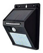 Lámpara Solar Led 20w Con Sensor De Movimiento Para Hogar Negro