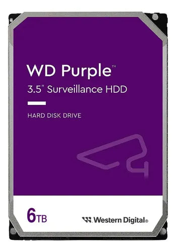 Disco Duro Interno Western Digital Purple 6tb Pc / Dvr / Nvr Púrpura