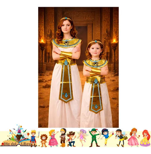 Disfraz Cleopatra Cuentos Infantiles Dia Del Libro Halloween Blanco