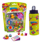 Blister 5 Figuras Coleccionables Superzings+1 Botella Serie3