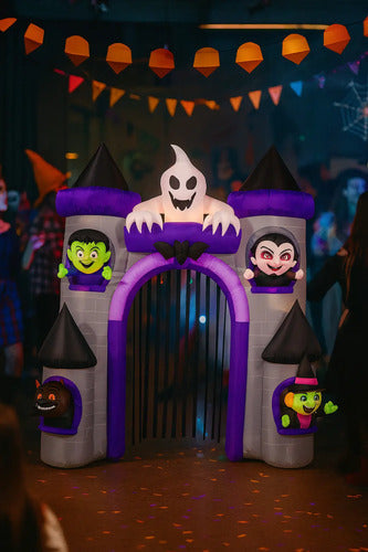 Castillo Led Inflable Decoracion Terror Halloween 270cm