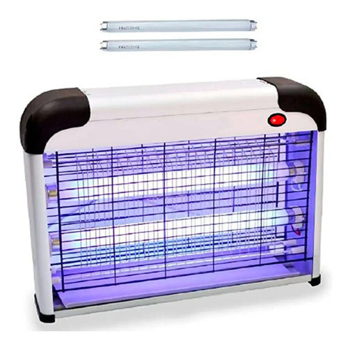 Lámpara Mata Mosquitos 20w Luz Uv Mata Moscas E Insectos