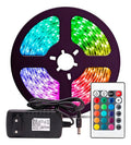 Pack Tiktok: Cinta Led Colores 5mt + Control Rgb + Adaptador Rgb
