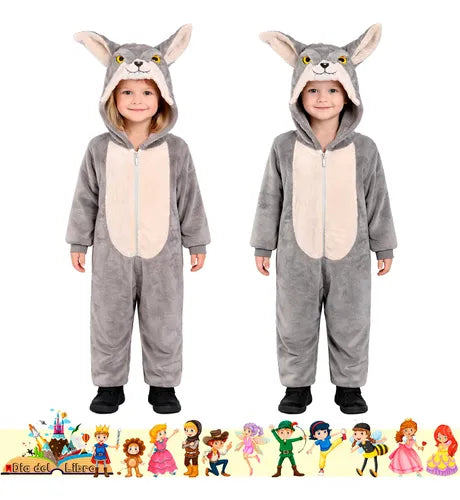 Trajes Disfraces Cuentos Infantiles Dia Del Libro Halloween Lobito 7-9
