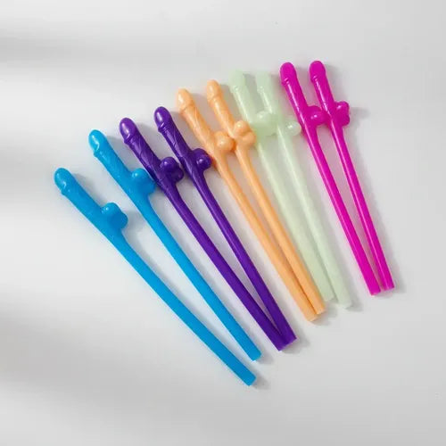 Bombillas Pajitas Despedida De Soltera Fiestas X10 Unidades Multicolor