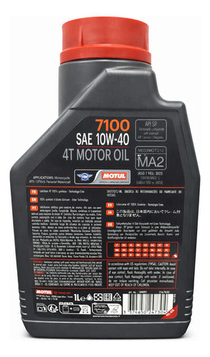 Aceite Motul 7100 10w40 1l Aceite Motor 4t Sintetico Motos