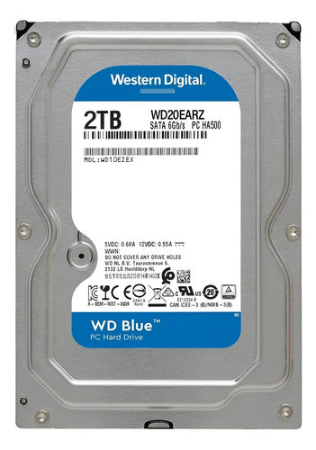Disco Duro Interno Western Digital Blue 2tb Pc / Dvr / Nvr Azul