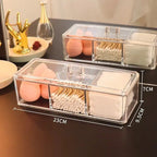 Estuche Acrilico Organizador De Maquillaje Y Cosmetico 116-1 Transparente