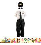 Disfraz Traje Piloto Cuentos Infantiles Dia Del Libro Niños Blanco