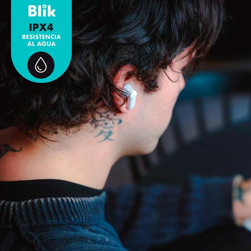 Audifonos Inalambricos Blik Air500 Tws 30hrs Bt 5.4 Enc Ipx4 Negro