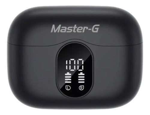 Audifonos Inalambricos Master-g Buds30 Tws Bluetooth V5.3 Negro