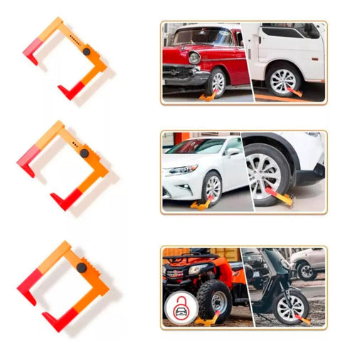 Traba Rueda Pitbull Proteccion Autos Y Camionetas Anti Robo