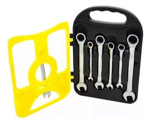 Set Llaves Punta De Corona 7pcs Tipo Chicharra Acero