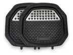 Alfombra Goma Cubre Piso Auto Universal Set 4 Piezas Negro