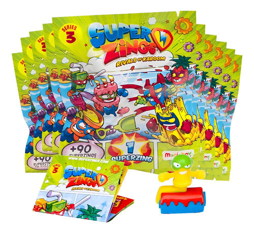 Super Zings Serie 3 Pack 10 Sobres 1 Figura Por Sobre