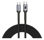 Cable Usb-c A Usb-c Master-g Carga Rapida 100w Antinudos 1m Negro