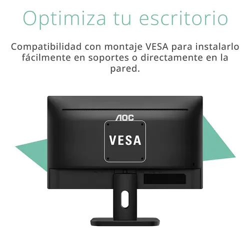 Monitor Aoc Con Pantalla De 21.5  60hz Y Resolución Full Hd Negro