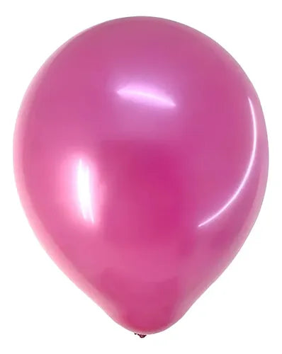 Globo Liso 23cm #9 Bolsa 50uds Los Colores - Cotillon Color Fucsia