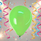 Globo De Látex Liso Verde Lima De 23 Cm, Pack De 50 Unidades