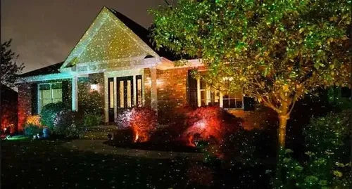 Proyector Casa Jardin Laser Navidad Fiesta Luces Exterior
