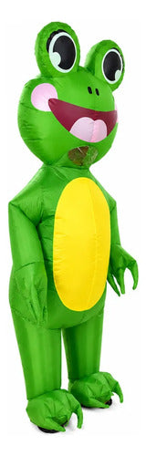 Disfraz Inflable Sapito Rana Halloween Fiestas Adultos Inflable Sapito 160-190 Adulto