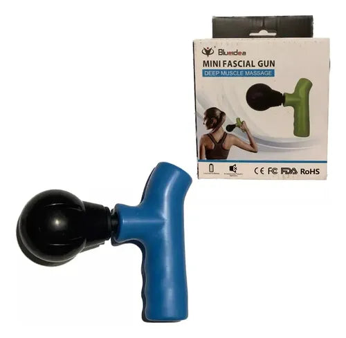 Masajeador Mini Pistola Martillo Relajante Muscular Azul
