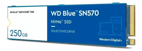 Disco Solido Ssd Interno Wdblue Sn570 250gb M.2 2280 Pcie3.0 Azul