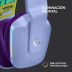 Audífono Gamer Logitech G733 Lightspeed Inalámbrico Con Micrófono Desmontable Lila