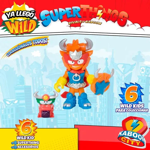 Superthings Serie Wild 6 Kid + 6 Superthings + 6 Accessorios