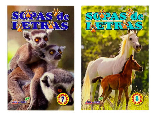 Sopas De Letras Animales Pack De 20 Unidades