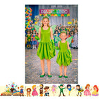 Disfraz Vestido Hada Cuento Infantil Dia Del Libro Halloween Verde