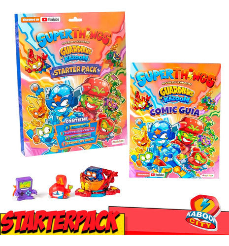 Starterpack Guardians Of Kazoom 1 Cómic Guía + Superthings