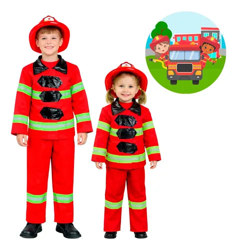 Trajes Disfraces Cuentos Infantiles Dia Del Libro Halloween Bombero 5-6