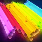 100 Pulseras Fluor Fiestas Neon Tik Tok Decoracion Brillante Varios