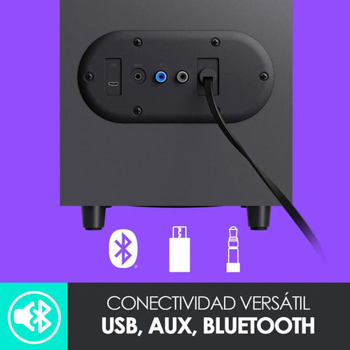 Parlantes Y Subwoofer Logitech Z407 80w Control Inalambrico Negro