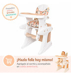 Silla De Comer Bebé 4 En 1 Reclinable Mesa Silla Infantil Silla 4 En 1 Blanco