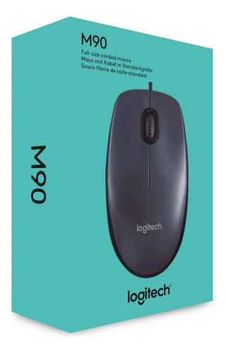 Mouse Alambrico Usb Logitech M90 Negro