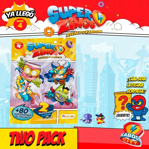 1 Sobre Twopack Superzings Serie 4 Original Coleccionables