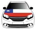 Funda Cubre Capot Auto Mtm Bandera Chilena Universal 1.16x1.15m