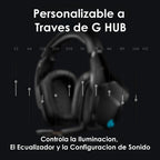 Audifonos Gamer Logitech G935 Rgb Dts 7.1 Multiplataforma Negro/azul