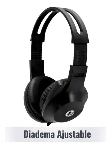 Audifonos Alambrico Hp Dhh-1601 Estereo Jack 3.5mm Microfono Negro
