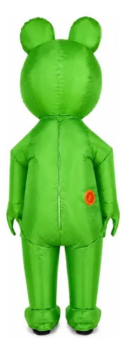 Disfraz Inflable Sapito Rana Halloween Fiestas Adultos Inflable Sapito 160-190 Adulto