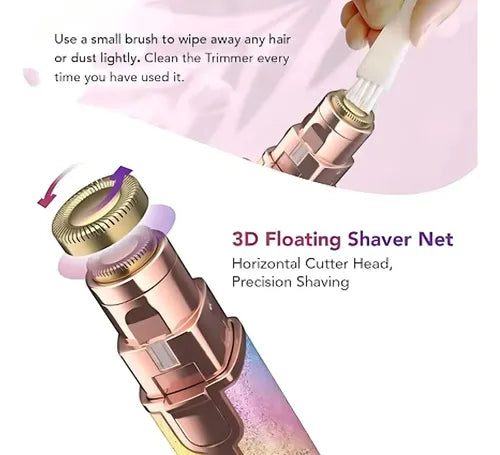 Depiladora Facial Led 2 En 1 Wcan Portátil Recargable Usb Con Luz Rosa Claro