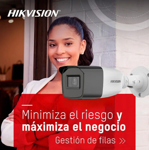 Camara Analoga Bala Hikvision 2mp Lente Varifocal Ir40m Ip67 Blanco