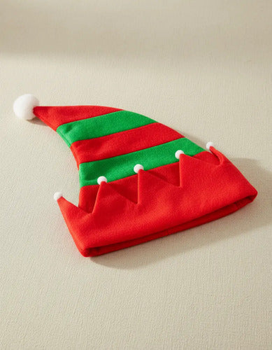 Sombrero Gorro Navidad Duende Elfo Navideño Verde