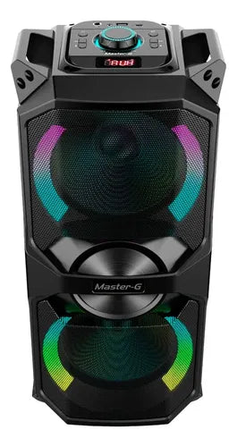 Parlante Karaoke Master-g Mgluxor Bluetooth  5.3  6,5x2 Tws Negro