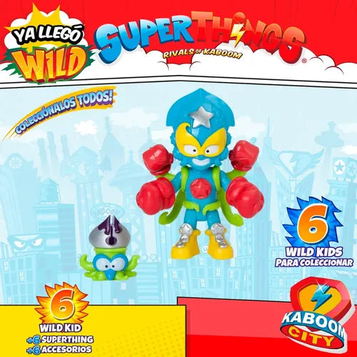 Superthings Serie Wild 6 Kid + 6 Superthings + 6 Accessorios